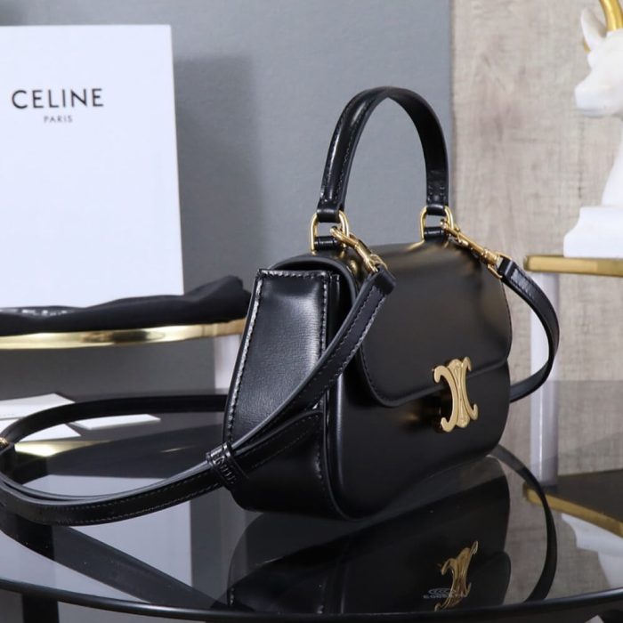 TEEN CELINE LOLA in Triomphe Canvas and Calfskin(HIGH-END GRADE) - Image 3