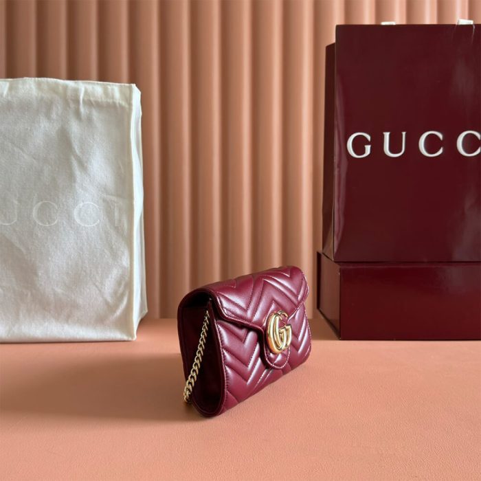GG Marmont wallet on chain - Image 3