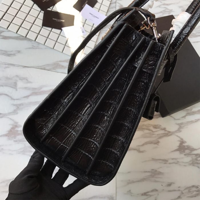 SMALL SAC DE JOUR IN MATTE EMBOSSED CROCODILE LEATHER - Image 3