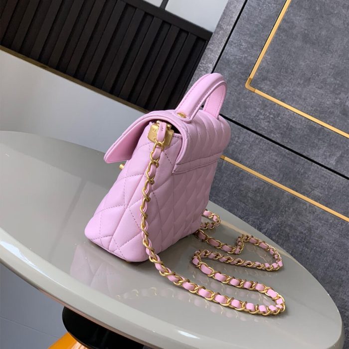 CHANEL Small Flap Bag with Top Handle(HIGH-END GRADE) - Image 3