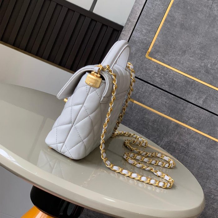CHANEL Small Flap Bag with Top Handle(HIGH-END GRADE) - Image 3