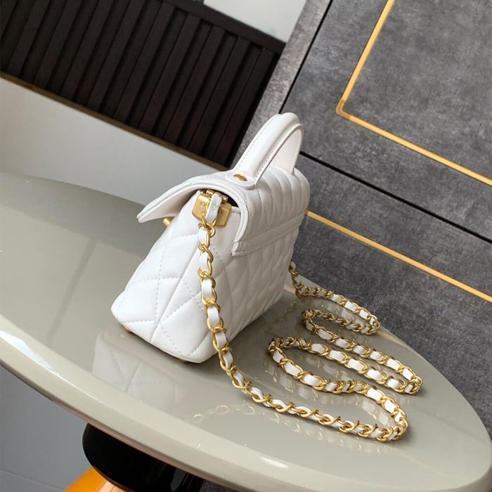 CHANEL Mini Flap Bag with Top Handle(HIGH-END GRADE) - Image 3
