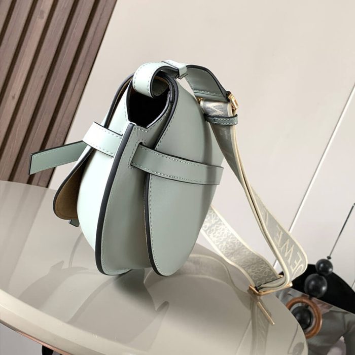 Loewe Small Gate bag in soft calfskin and jacquard - Image 3