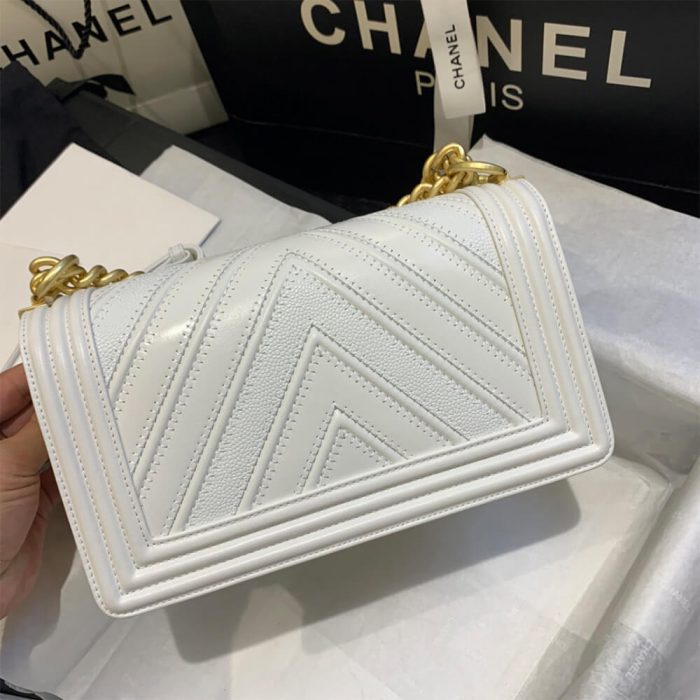 Chevron Boy Chanel Handbag - Image 3