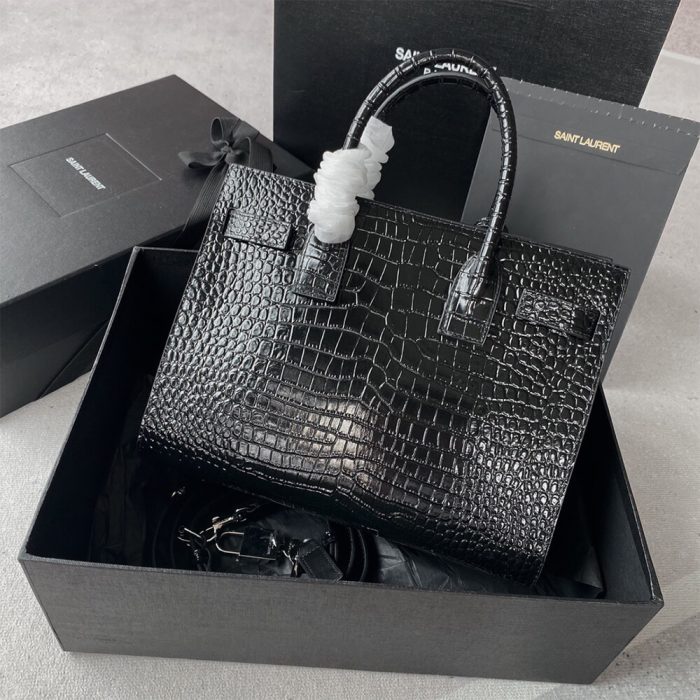 YSL SAC DE JOUR BABY IN CROCODILE-EMBOSSED - Image 3
