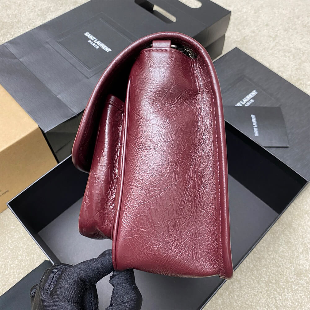 3-90-4.jpg SAINT LAURENT NIKI MEDIUM IN CRINKLED VINTAGE LEATHER - Image 3