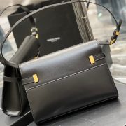 MANHATTAN SMALL SHOULDER BAG IN BOX SAINT LAURENT LEATHER - Image 4