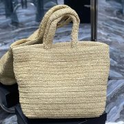 YSL RIVE GAUCHE TOTE IN RAFFIA(HIGH-END GRADE) - Image 4
