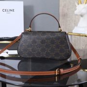 TEEN CELINE LOLA in Triomphe Canvas and Calfskin(HIGH-END GRADE) - Image 4