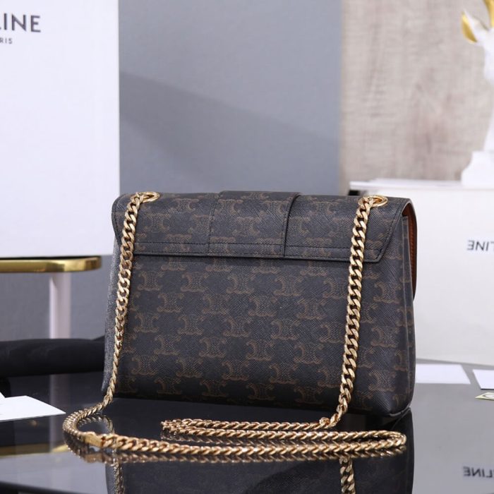 CELINE Medium Celine Victoire Bag in Triomphe Canvas - Image 4