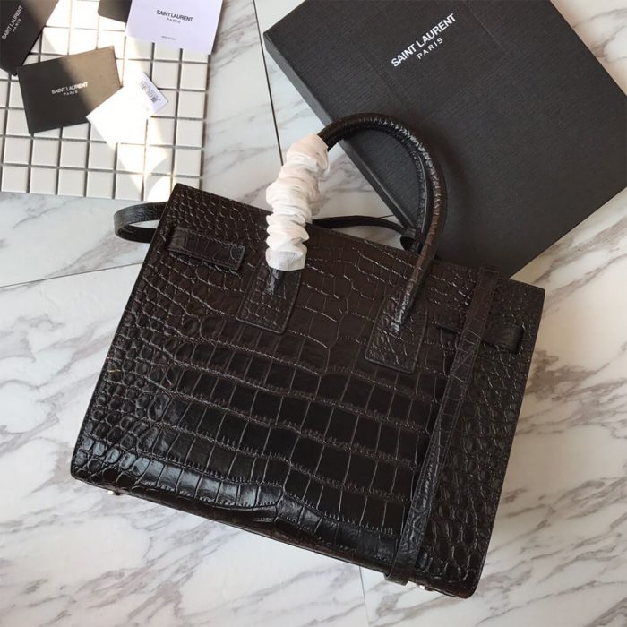 SMALL SAC DE JOUR IN MATTE EMBOSSED CROCODILE LEATHER - Image 4