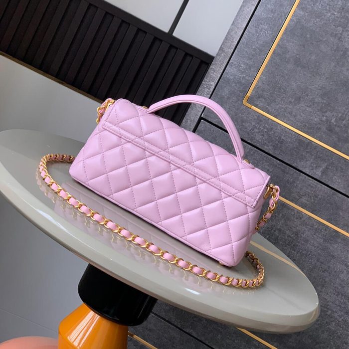 CHANEL Mini Flap Bag with Top Handle(HIGH-END GRADE) - Image 4