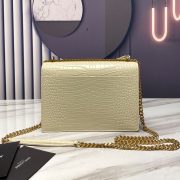 SUNSET MEDIUM CHAIN BAG IN CROCODILE-EMBOSSED SHINY LEATHER - Image 4