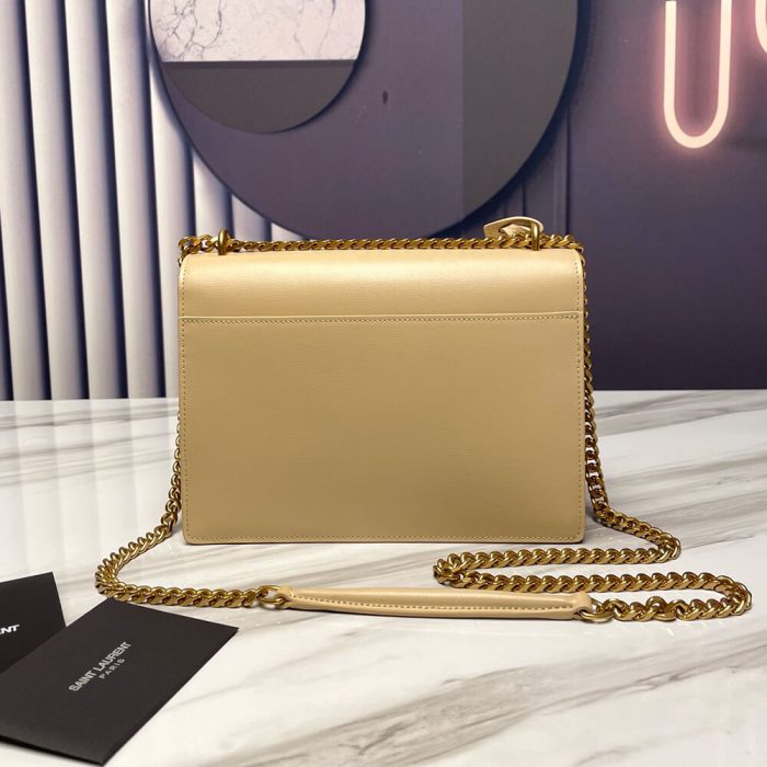 SUNSET MEDIUM CHAIN BAG IN SMOOTH LEATHER - Image 4