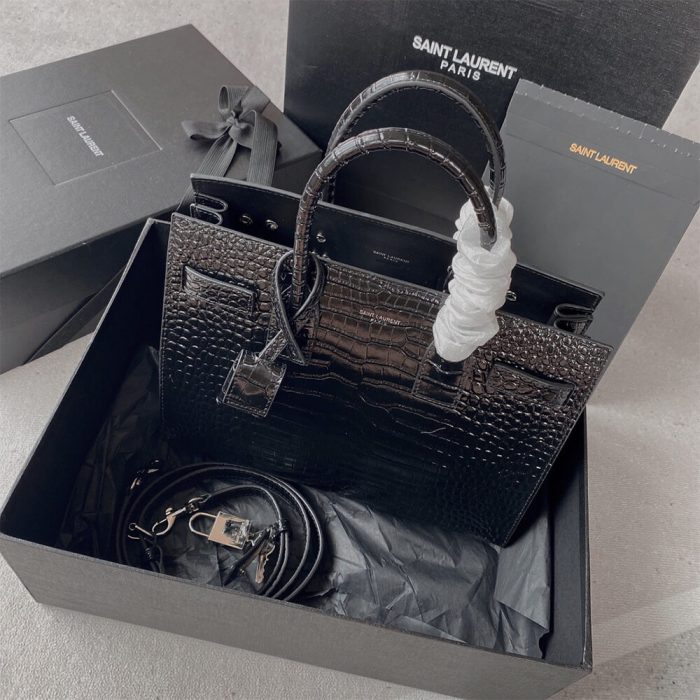 YSL SAC DE JOUR BABY IN CROCODILE-EMBOSSED - Image 4