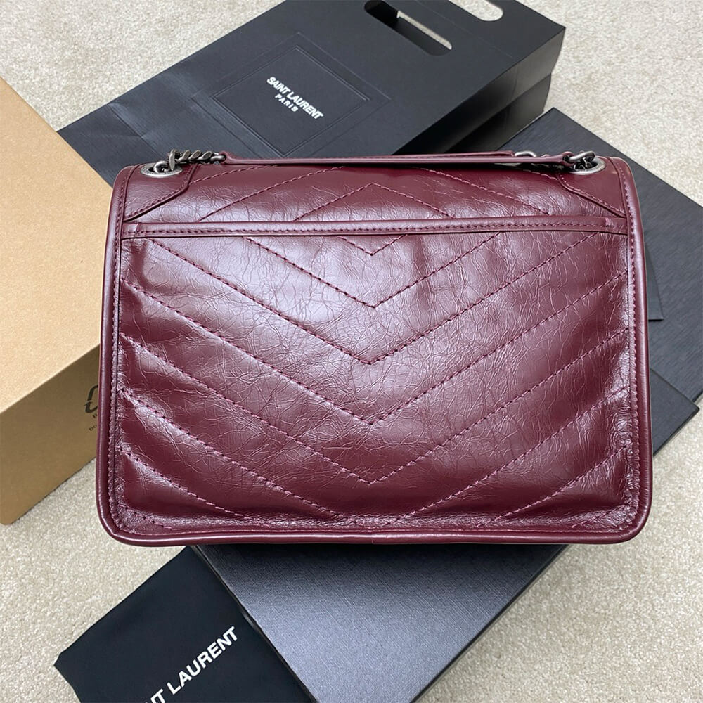 4-91-3.jpg SAINT LAURENT NIKI MEDIUM IN CRINKLED VINTAGE LEATHER - Image 4