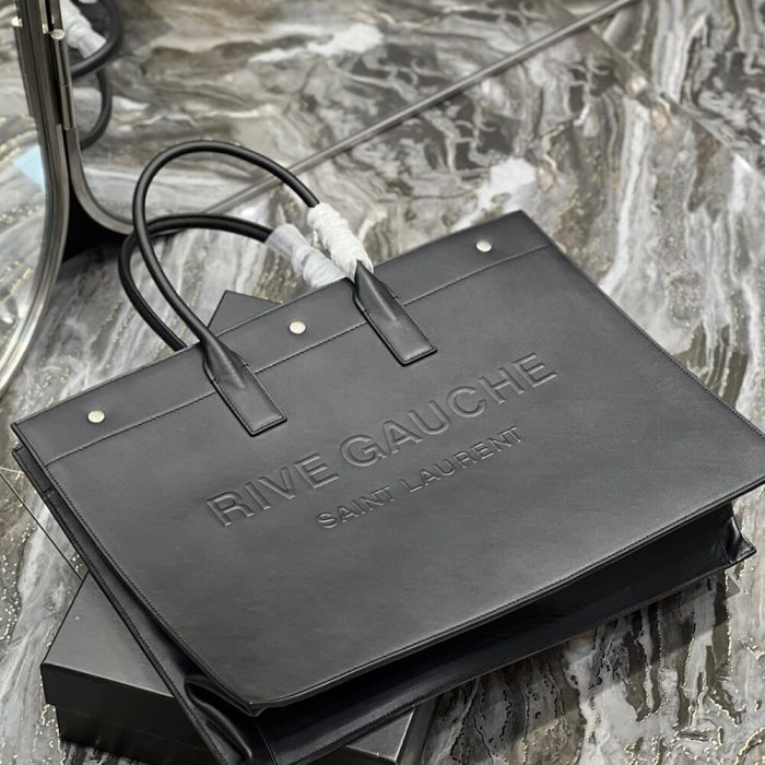 RIVE GAUCHE LARGE TOTE BAG IN SMOOTH LEATHER - Image 5