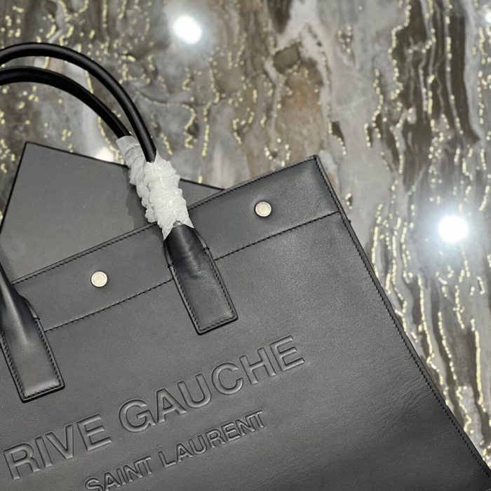 RIVE GAUCHE SMALL TOTE BAG IN SMOOTH LEATHER - Image 5