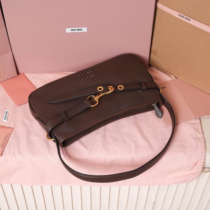 MIUMIU Regular Aventure nappa leather bag(HIGH-END GRADE) - Image 5