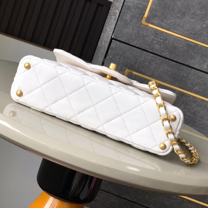 CHANEL Small Flap Bag with Top Handle(HIGH-END GRADE) - Image 5
