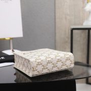 CELINE Mini Vertical Cabas IN Triomphe Canvas with Celine print - Image 5