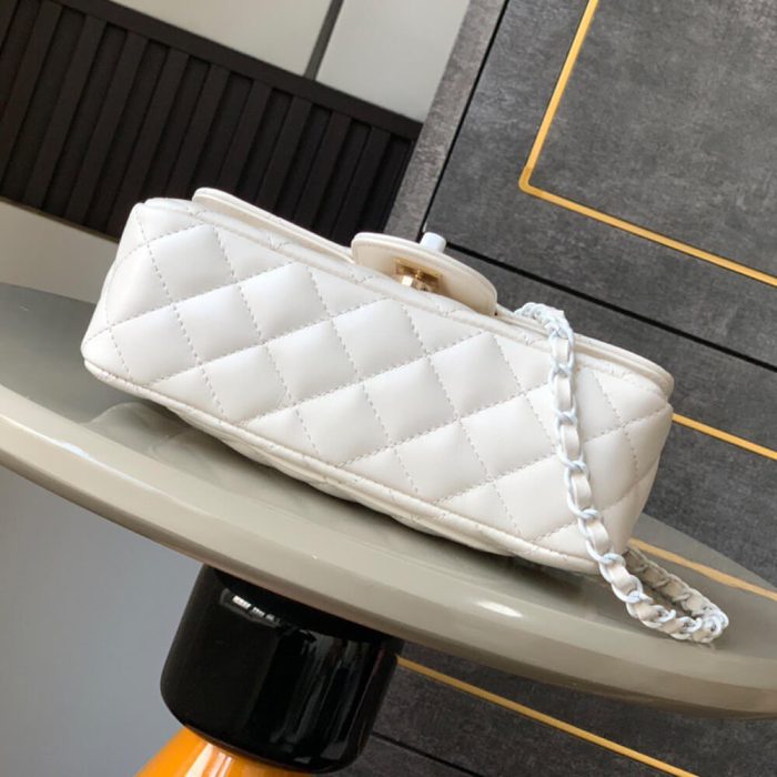 Chanel Mini Flap Bag with Top Handle(HIGH-END GRADE) - Image 5