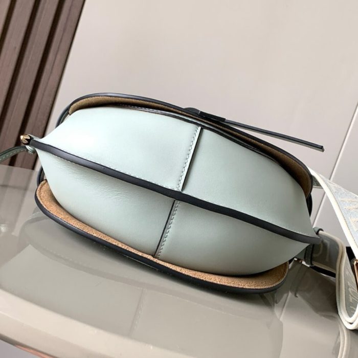 Loewe Small Gate bag in soft calfskin and jacquard - Image 5