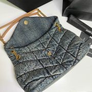 YSL PUFFER MEDIUM IN SUEDE AND DENIM - Image 5