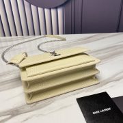 SUNSET MEDIUM CHAIN BAG IN CROCODILE-EMBOSSED SHINY LEATHER - Image 5