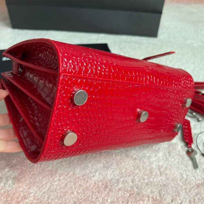 YSL SAC DE JOUR NANO IN EMBOSSED CROCODILE SHINY LEATHER - Image 5