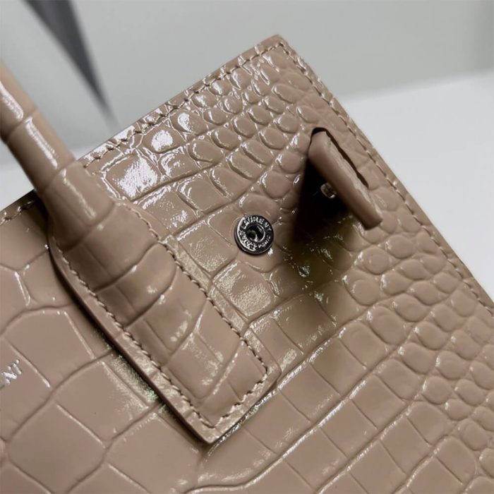 YSL SAC DE JOUR NANO IN EMBOSSED CROCODILE SHINY LEATHER - Image 5