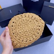 YSL Medium Panier Raffia Bag In Brown - Image 5