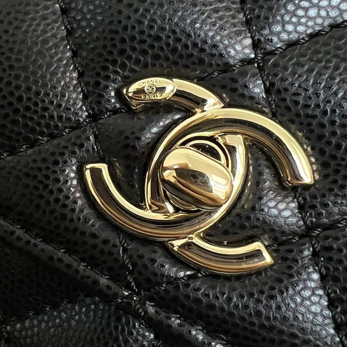 CHANEL Large Flap Bag With Top Handle(high-end grade) - Image 6