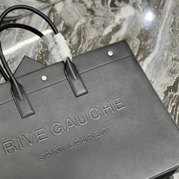 RIVE GAUCHE LARGE TOTE BAG IN SMOOTH LEATHER - Image 6