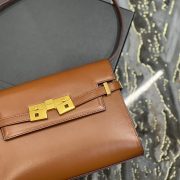 MANHATTAN SMALL SHOULDER BAG IN BOX SAINT LAURENT LEATHER - Image 6