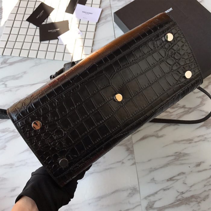 SMALL SAC DE JOUR IN MATTE EMBOSSED CROCODILE LEATHER - Image 6