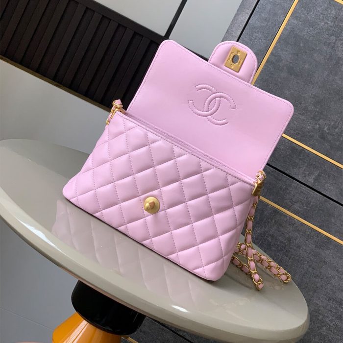 CHANEL Small Flap Bag with Top Handle(HIGH-END GRADE) - Image 6