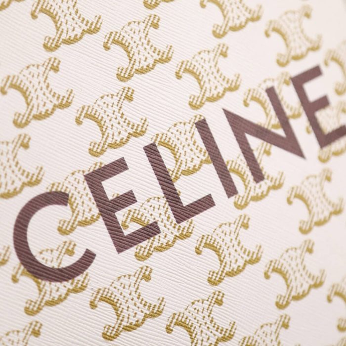 CELINE Mini Vertical Cabas IN Triomphe Canvas with Celine print - Image 6