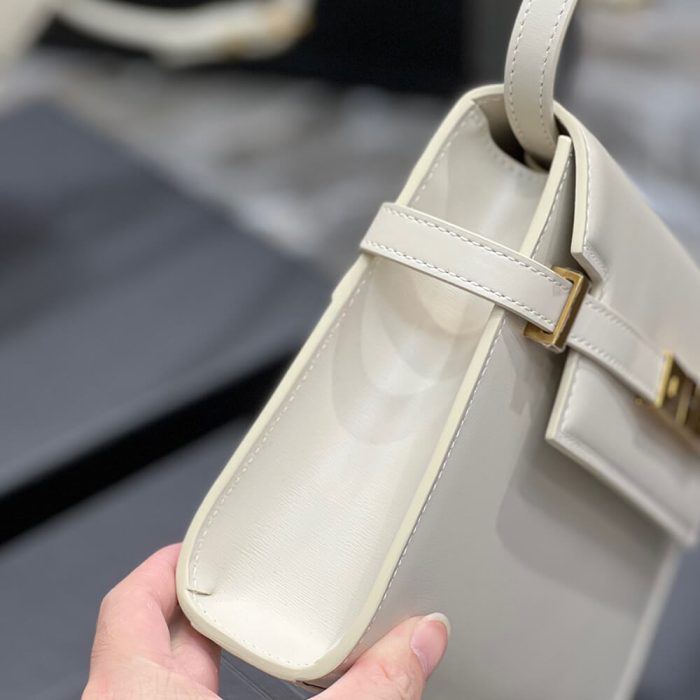MANHATTAN SMALL SHOULDER BAG IN BOX SAINT LAURENT LEATHER - Image 6