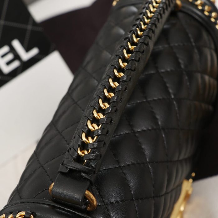 Chanel Top Handle Boy Handbag - Image 6