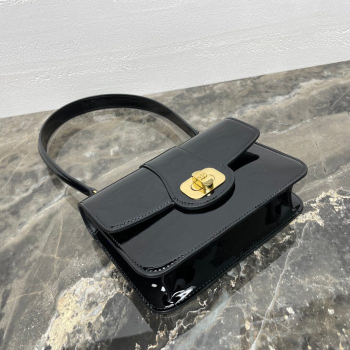 CELINE TEEN CELINE JOSEPHINE bag IN PATENT CALFSKIN(high-end grade) - Image 6