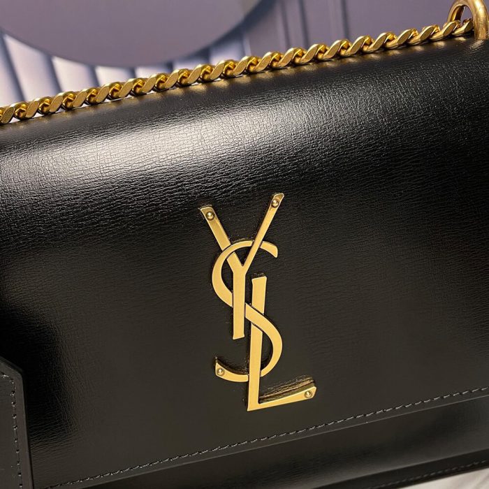 SUNSET MEDIUM CHAIN BAG IN SMOOTH LEATHER - Image 6