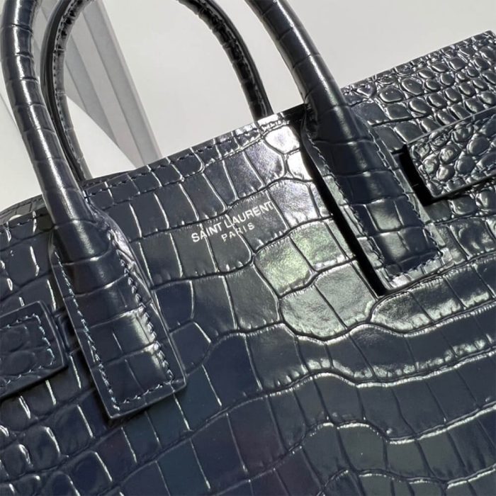 YSL SAC DE JOUR NANO IN EMBOSSED CROCODILE SHINY LEATHER - Image 6