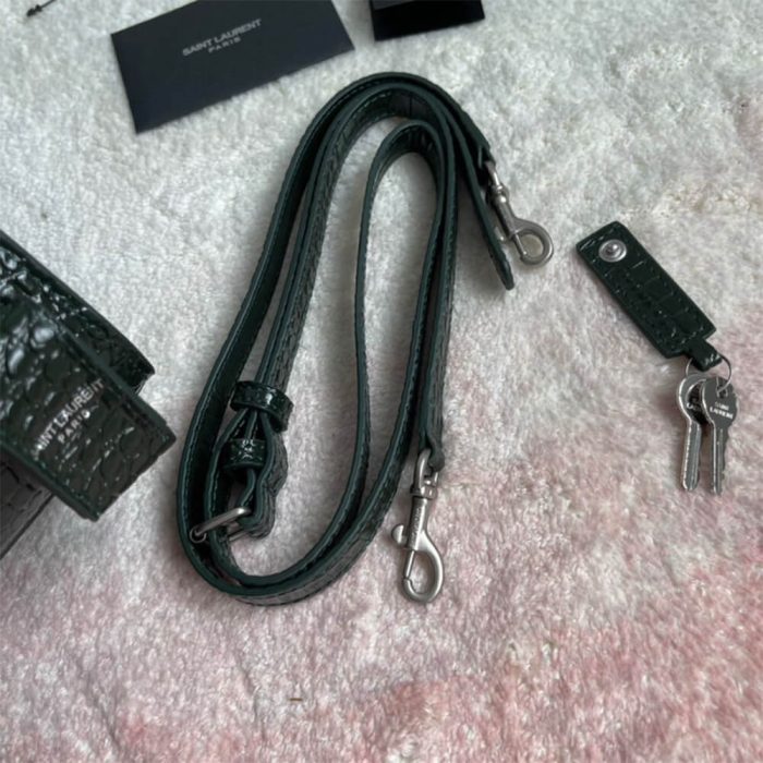 YSL SAC DE JOUR NANO IN EMBOSSED CROCODILE SHINY LEATHER - Image 6