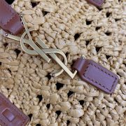 YSL Medium Panier Raffia Bag In Brown - Image 6