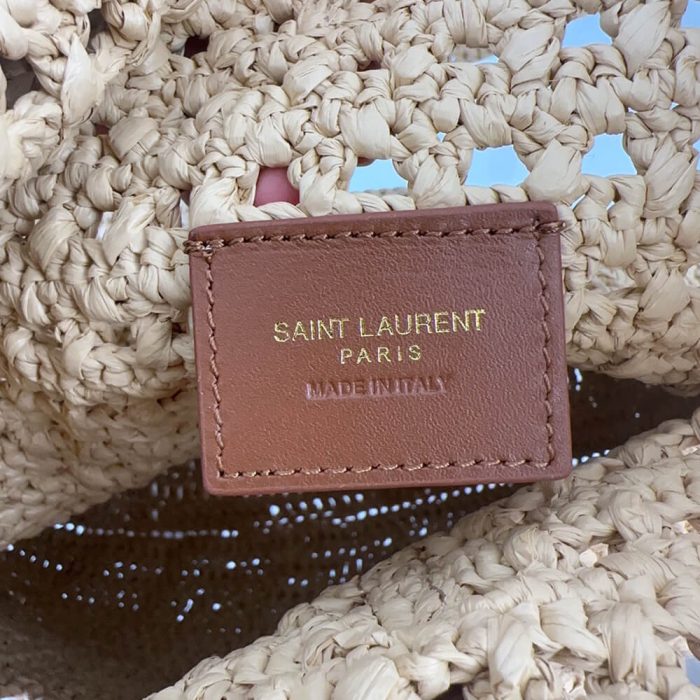 YSL Hobo Crochet bag in raffia and leather(HIGH-END GRADE) - Image 7