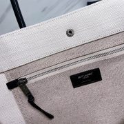 RIVE GAUCHE SMALL TOTE BAG IN LINEN AND LEATHER - Image 7