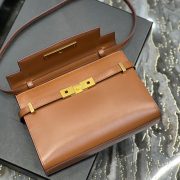 MANHATTAN SMALL SHOULDER BAG IN BOX SAINT LAURENT LEATHER - Image 7