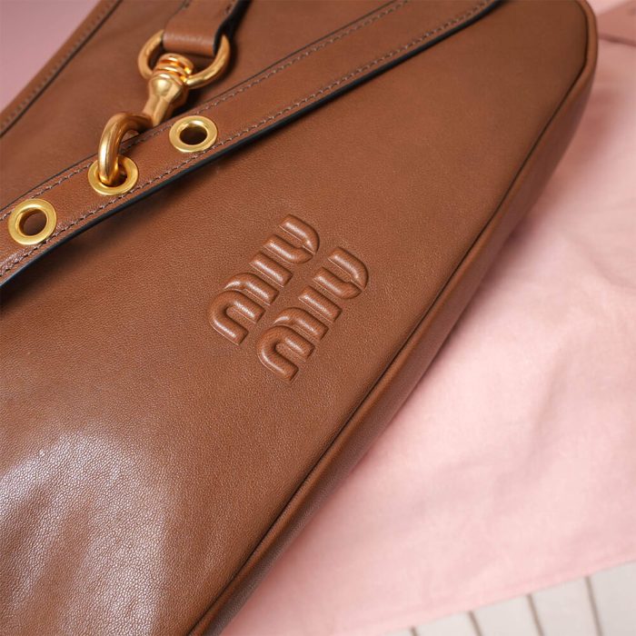 MIUMIU Regular Aventure nappa leather bag(HIGH-END GRADE) - Image 7