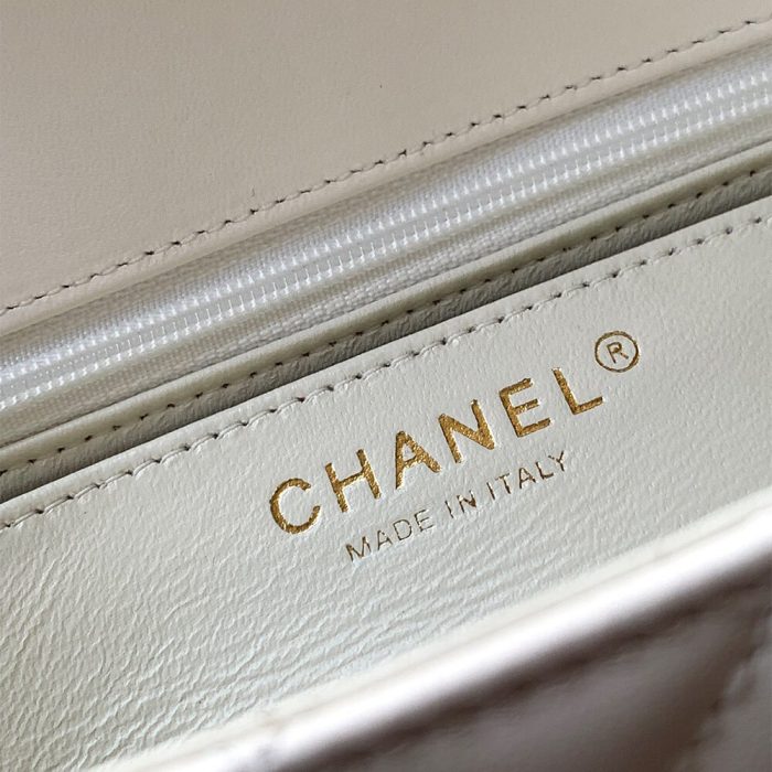 Chanel Mini Flap Bag with Top Handle(HIGH-END GRADE) - Image 7